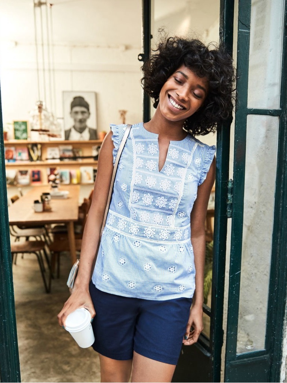 BODEN Hotchpotch Broderie top